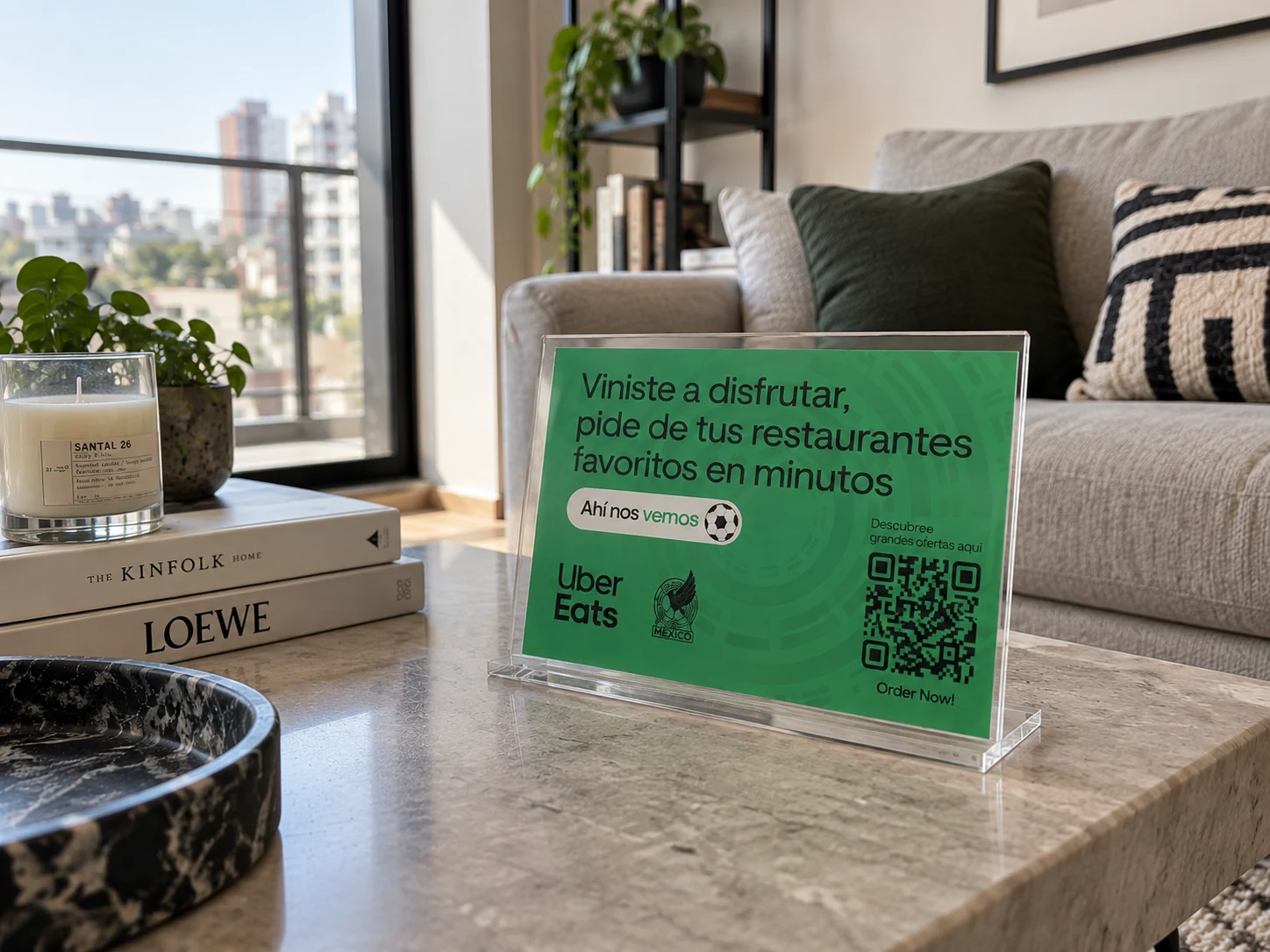 Detalle de las piezas del kit integradas al interiorismo del espacio